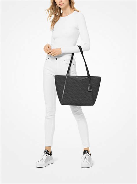 Whitney Large Logo Tote Bag 